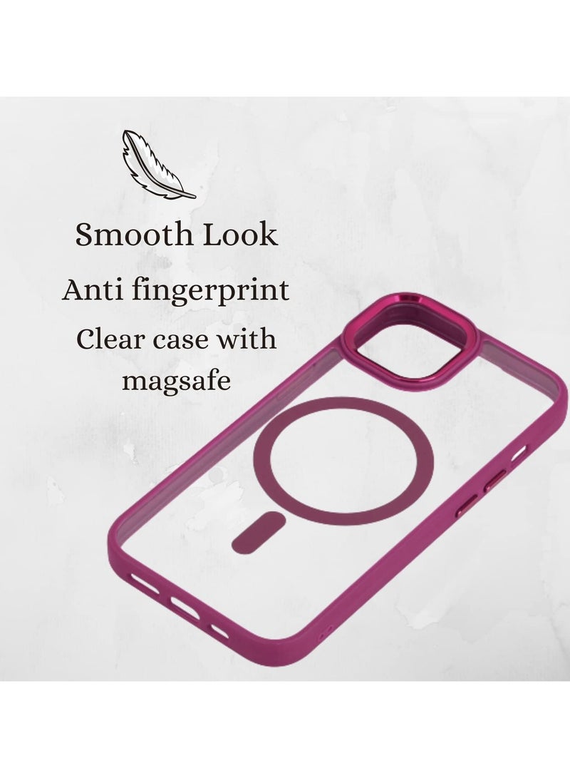 iPhone 16 Pro Max claret Case, Camera Control Compatible with MagSafe, Camera Protection, Shockproof Thin Cover, Resists Yellowing and Scratches, Magnetic Phone Case for iPhone 16 Pro Max claret color case - Image 5