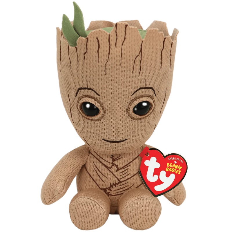 TY Marvel Avengers Groot Regular Licensed Squishy Beanie Baby Soft Plush Toys Collectible Cuddly Stuffed Teddy - Image 2