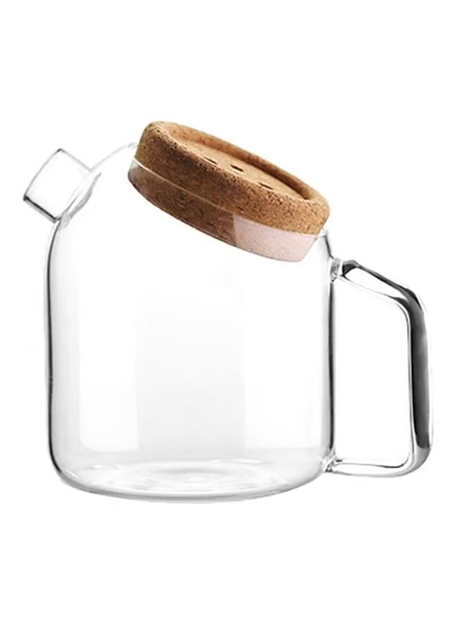 Tea Kettle Clear/Brown 11x13.1cm - Image 1