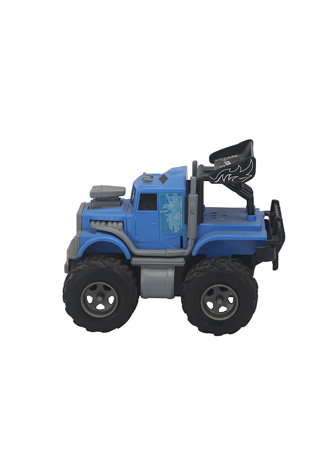 Galaxy - Galaxy Friction Mini Monster Truck with Realistic Lights & Sound | Durable Toy Vehicle for Kids | Educational & Interactive Play - Image 1