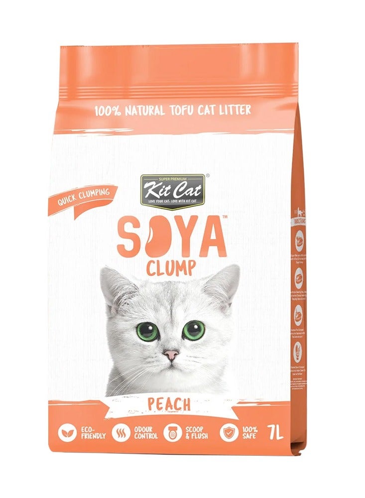 Kit Cat Soya Clump Soybean Litter – Peach 7L