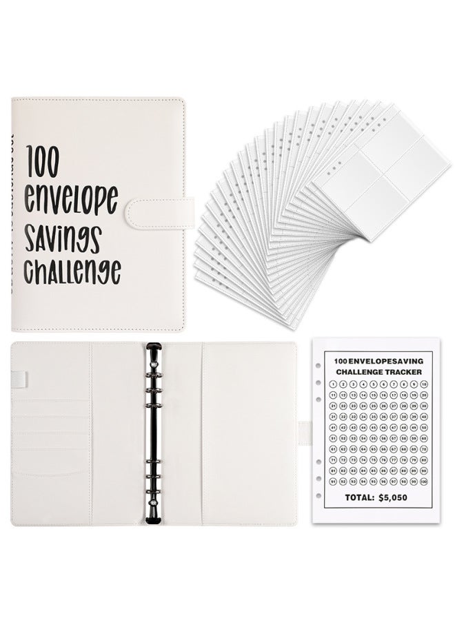 HONGYANG Envelope Challenge Binder Couple's 100-day Challenge Saving Savings Hand Account Notebook - Image 1
