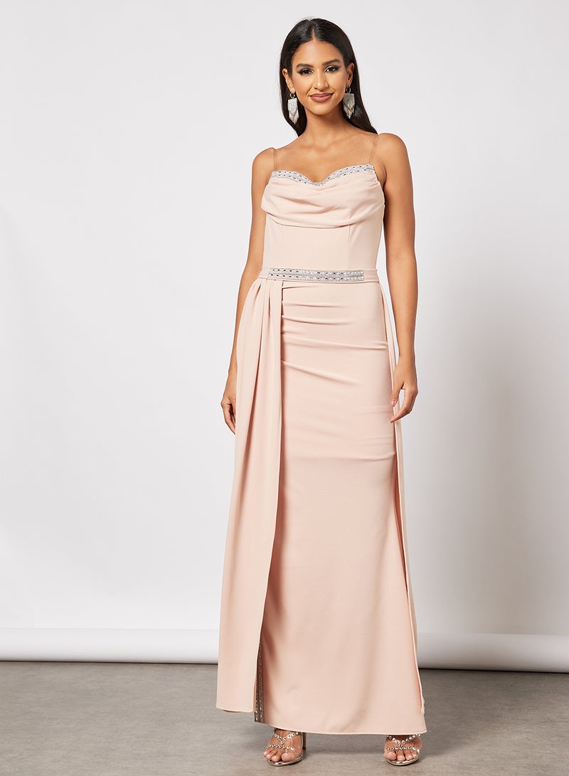 Zoey Draped Formal Dress  - Image 1