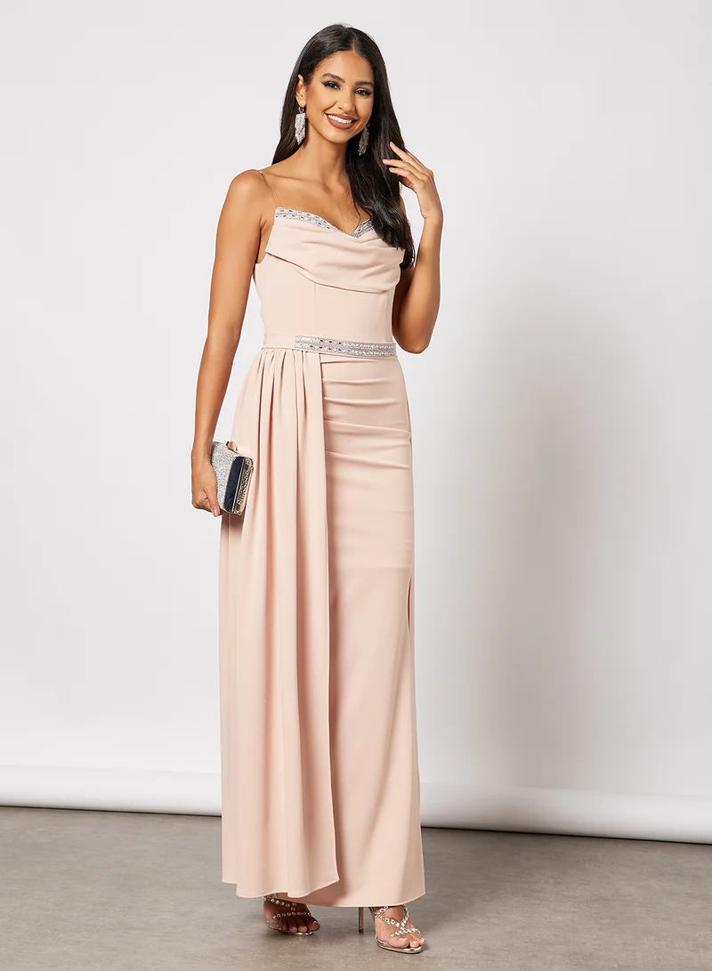 Zoey Draped Formal Dress