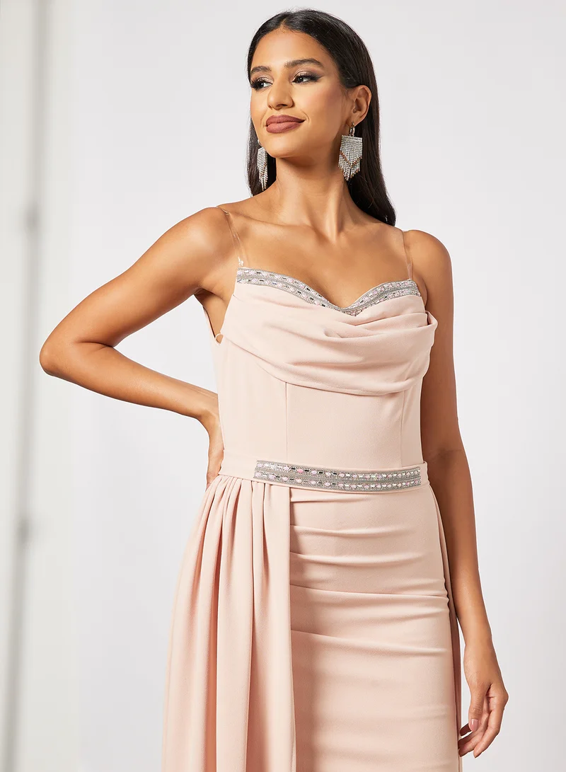 Zoey Draped Formal Dress
