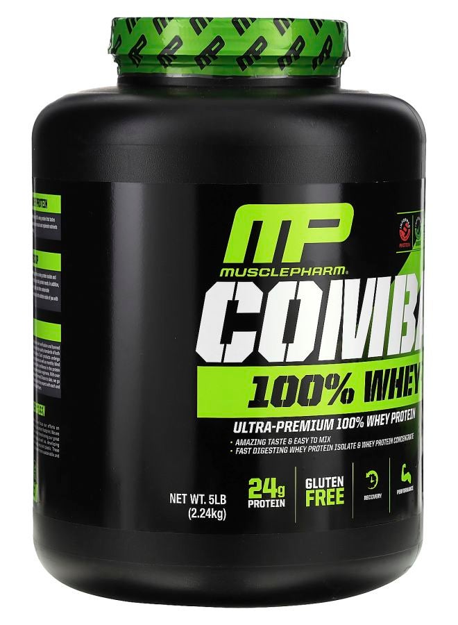 MusclePharm Combat 100% Whey Protein Cappuccino 5 lb (2.24 kg) - Image 2
