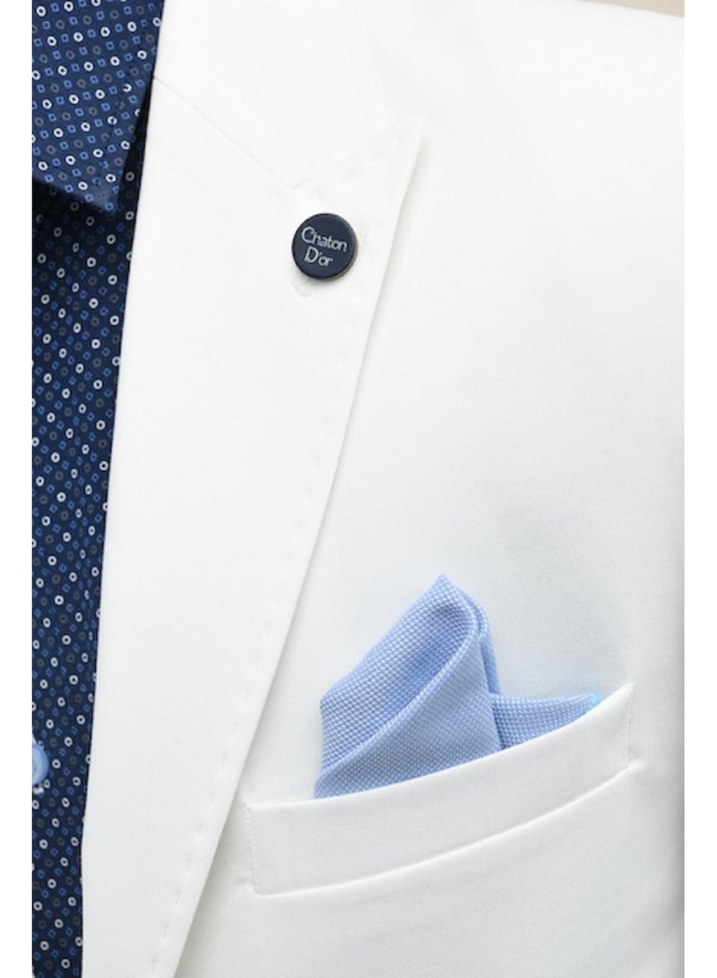 فيا بامبينو بدلة رسمية بيضاء للأولاد 9097 - Image 2