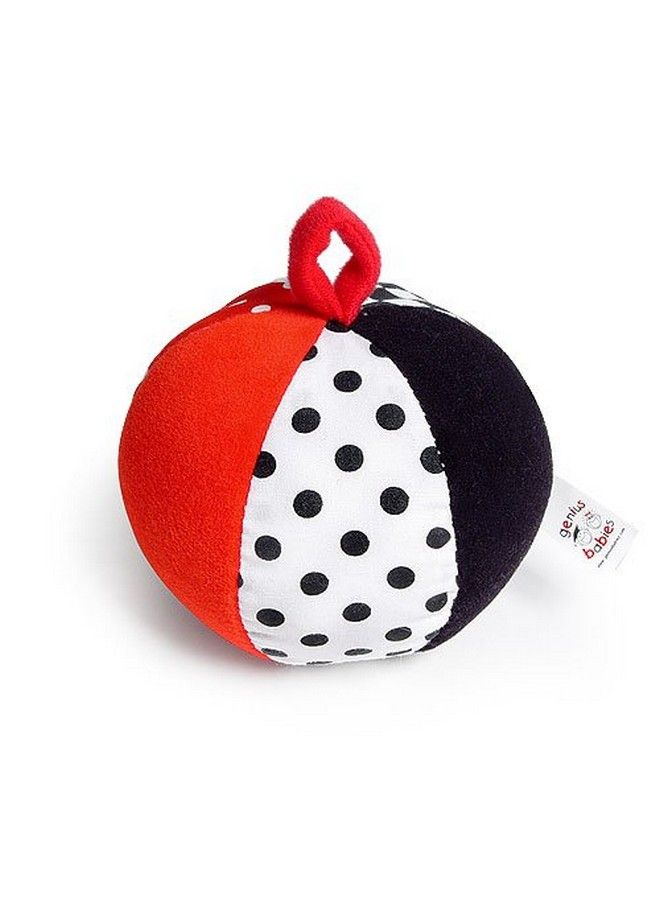 Genius Baby Toys Baby'S First Ball Black White & Red Jingle Ball - Image 2