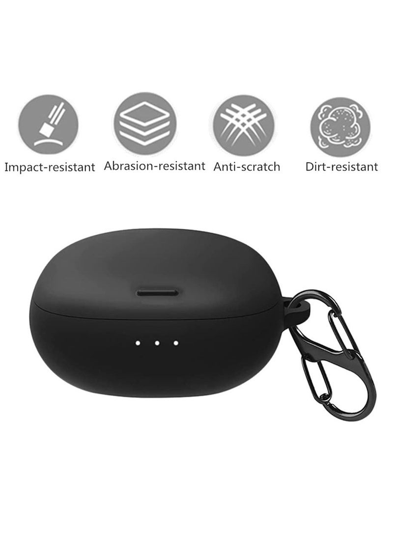 Silicone Case for Anker Soundcore Liberty Air 2 Pro Protective Silicone Case with Keychain for Anker Soundcore Liberty Air 2 Pro True Wireless Earbuds (Black)  - Image 2
