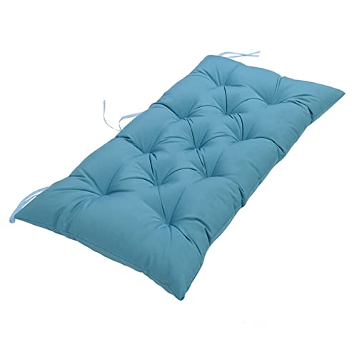 Eoieov Anti-Slip Bench Cushion for Outdoor Garden Furniture Patio Chair Cushions for Indoor Furniture Blue, 40 * 20 in Outdoor Loveseat Couch Indoor Bench Seat Pads Waterproof - Image 1