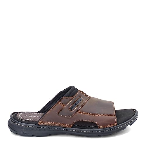 Rockport روكبورت سليب داروين للرجال 2 صندل، بني II جلد، 7.5 W US - Image 2