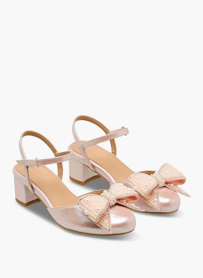 Girls Block Heel Sandals
