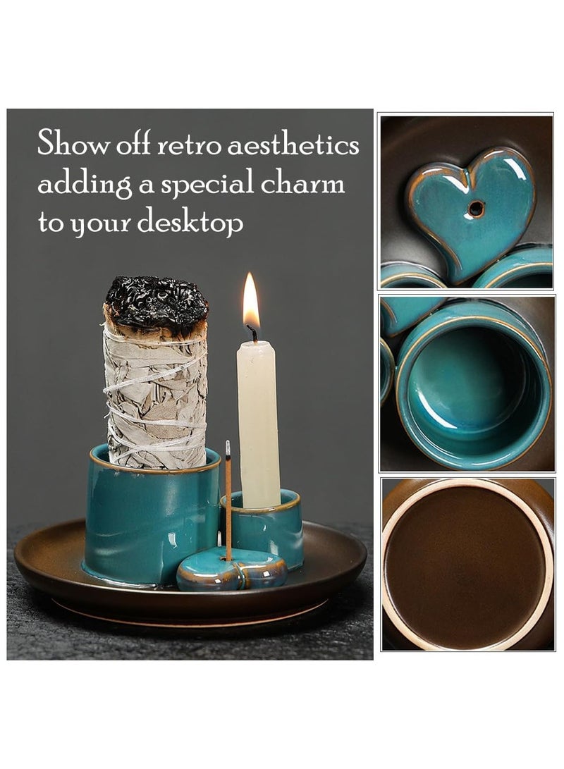 Anna Ceramic Aromatherapy Candle Tray for Home Decor - Image 5