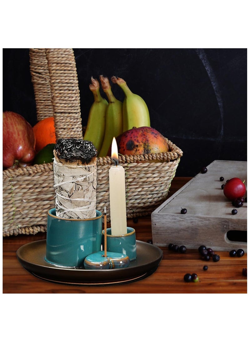 Anna Ceramic Aromatherapy Candle Tray for Home Decor - Image 3