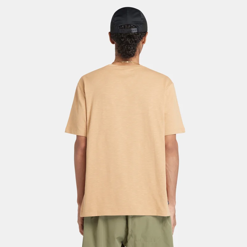 Timberland Gold Men's Graphic Slub T-Shirt for Men | Best Price UAE