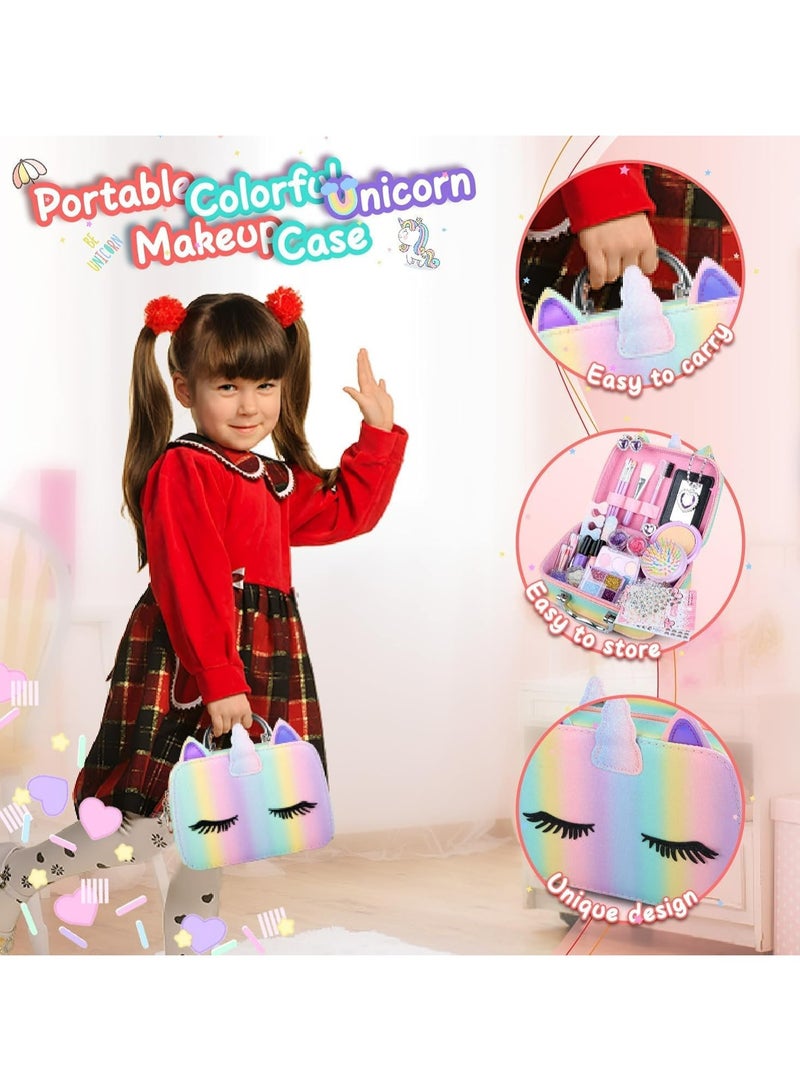 أوزيغالور مجموعة مكياج آمنة للبنات | مجموعة مكياج أميرة غير سامة مع طلاء أظافر | هدايا عيد ميلاد للأطفال aged 5-12 - Image 5