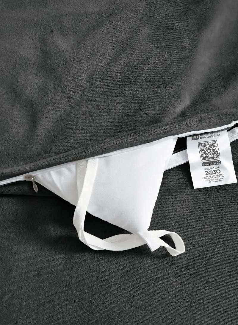 Master Home Textile Velvet Comforter Sets, 5 Pcs Single Size, Fits 120 x 200 cm Single Size Bed, With Removable Filling, Soft, Warm