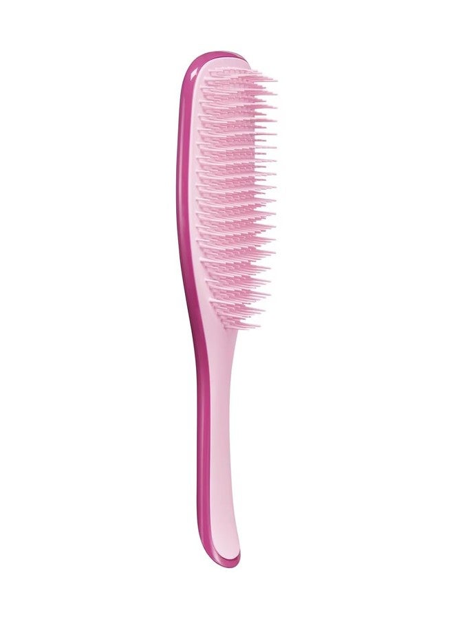 N Treck Paddle Detangler Hair Brush for Men & Women | Hair Comb for Dry & Wet Hair Styling | Flexible Bristles for Gently Glide Through Hair & Massage Scalp | Reduces Hair Damage - Pack of 1, Dark pink - Image 1