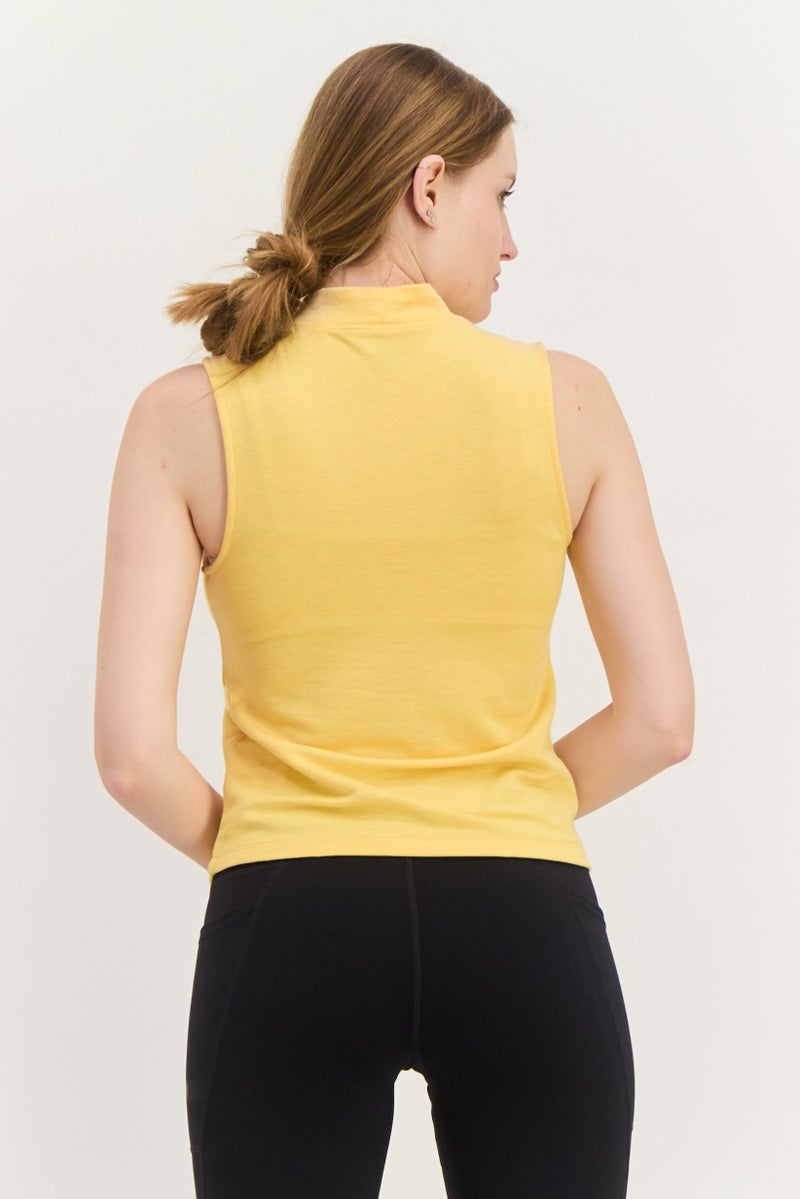 SKECHERS Women Sportswear Fit Sleeveless Outdoor Tank Top, Gold - Image 2