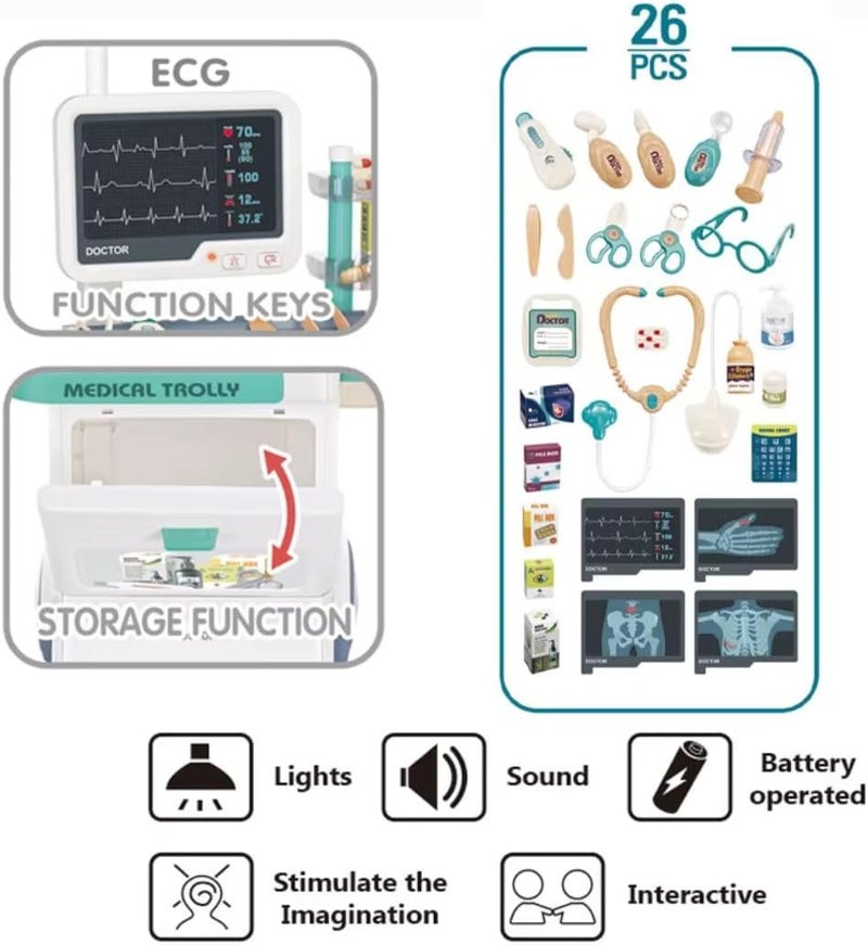 Mini Panda X-Ray Electrocardiogram Combination Kit for Kids 3+ - Image 2