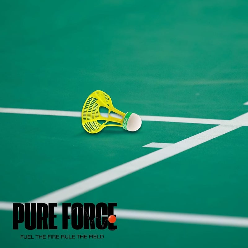PUREFORCE كرات الريشة، كرات النايلون – مرونة عالية ودائمة للتدريب على الريشة، طيران مستقر، داخلية، مثالية للمباريات الهواة، تدريب الأندية والمرح العائلي (701) - Image 5
