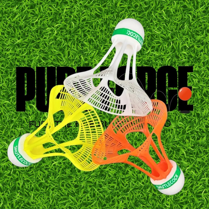 PUREFORCE كرات الريشة، كرات النايلون – مرونة عالية ودائمة للتدريب على الريشة، طيران مستقر، داخلية، مثالية للمباريات الهواة، تدريب الأندية والمرح العائلي (701) - Image 2
