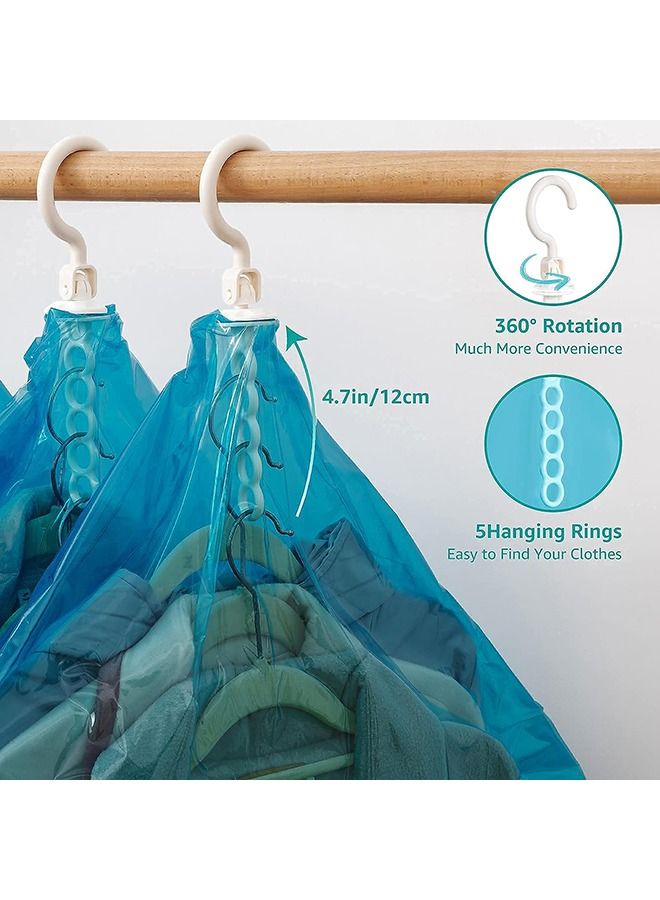 Arabest Hanging Vacuum Storage Bags, Set of 4 Space Saver Bags for Clothes, Vacuum Sealed Garment Bags for Suits, Coats, Jackets, 80% Space Saving, 2 Long 2 Short - Image 5