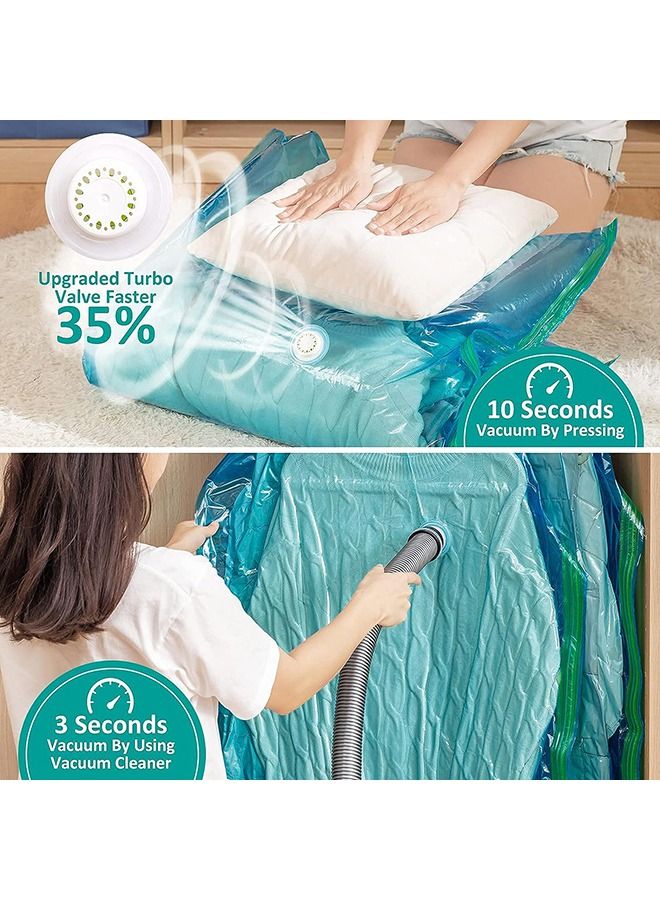 Arabest Hanging Vacuum Storage Bags, Set of 4 Space Saver Bags for Clothes, Vacuum Sealed Garment Bags for Suits, Coats, Jackets, 80% Space Saving, 2 Long 2 Short - Image 3