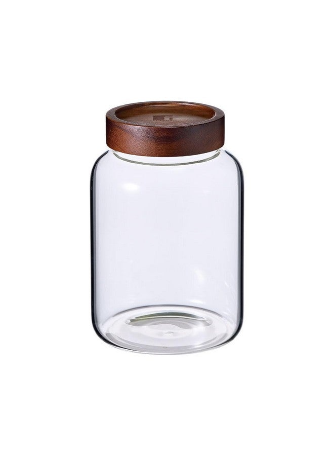 BERGNER برغنر أكاديا جرة زجاجية بوروسيليكات سعة 1930 مل مع غطاء خشبي صلب، لتخزين وحفظ السكر والدقيق والشاي والقهوة والتوابل والحلويات والشوفان | حاوية زجاجية متعددة الاستخدامات محكمة الإغلاق للمطبخ - Image 2