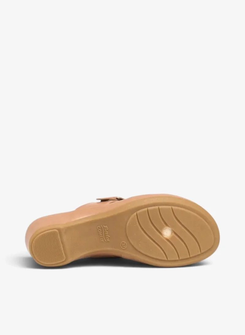 Bata Buckle Strap Comfort Wedge Sandals