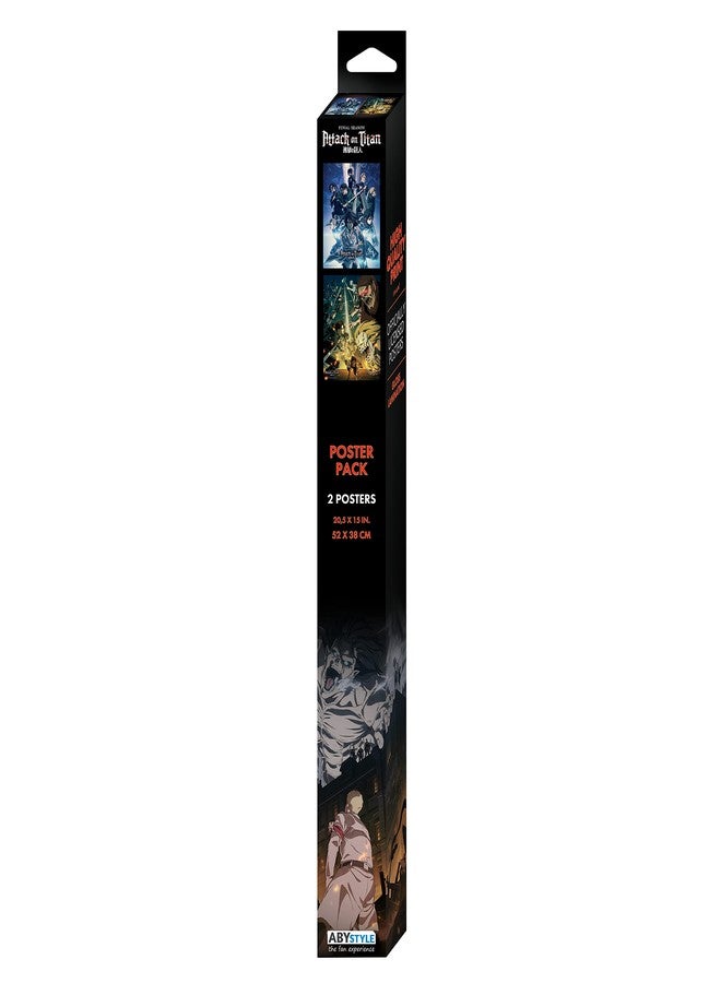 ABYstyle Attack on Titan Unframed Boxed Poster Set Featuring the Scouts, Beast Titan & Jaw Titan 15 x 20.5 in Includes 2 Mini Posters Anime Poster Set Attack on Titan Wall Art Anime Posters for Bedroom AOT Decor - Image 4