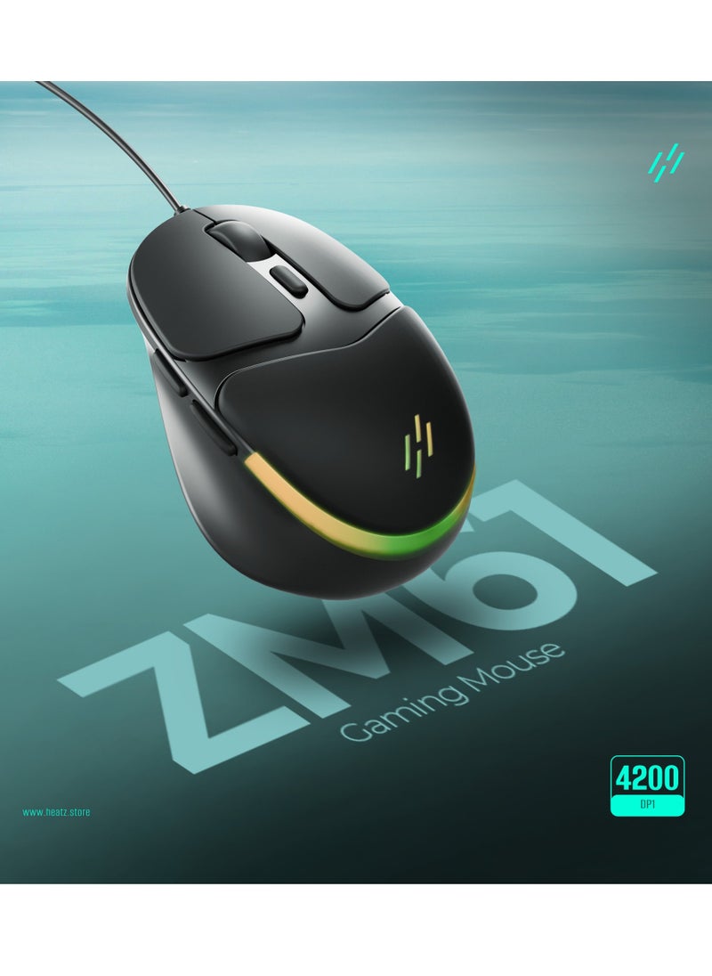 HEATZ HEATZ ZM61 GAMING MOUSE  - Image 1