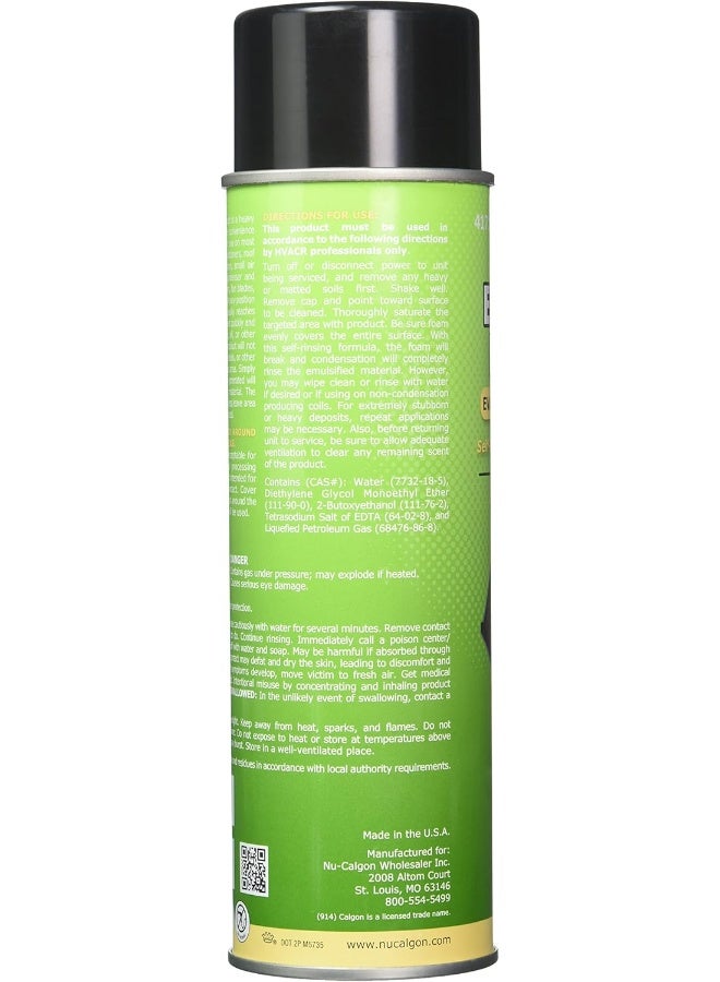 nu calgon Nu-Calgon 4171-75 Evap Foam No Rinse Evaporator Coil Cleaner, 18 oz.  - Image 3