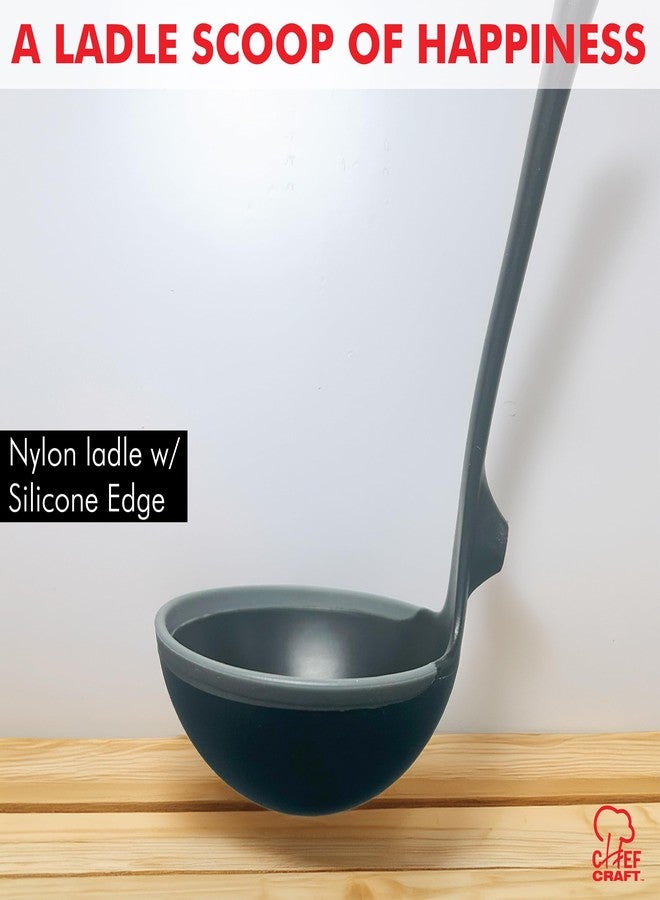 Chef Craft Nylon Ladle w/Silicone Edge - Image 2