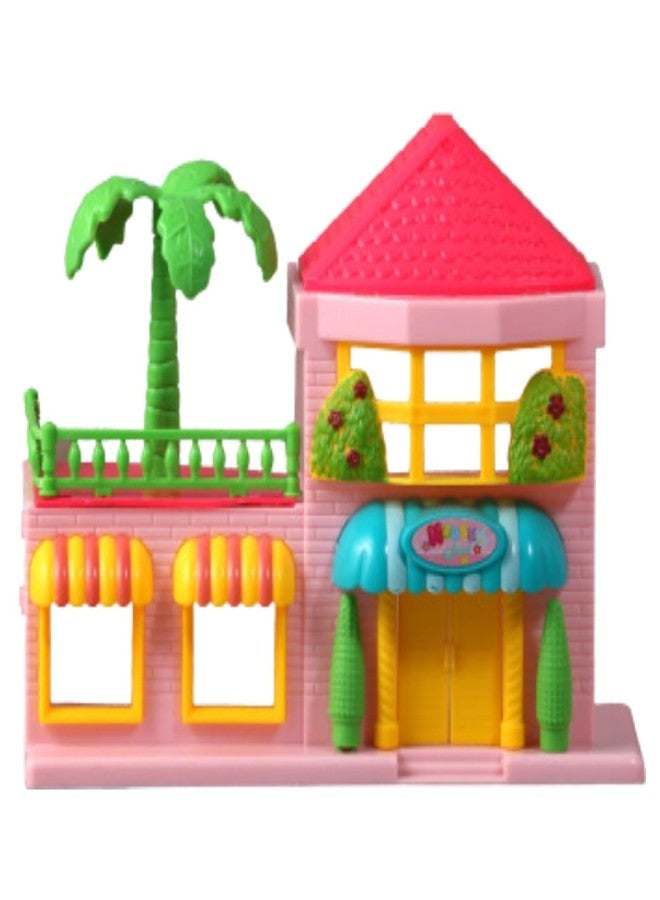 MABLE Doll House for Girls, Little Size Dollhouse Play Set for Girls, Doll House with Furniture Set for Childrens, Ideal Gift for Birthdays (Multi Color) - Image 1