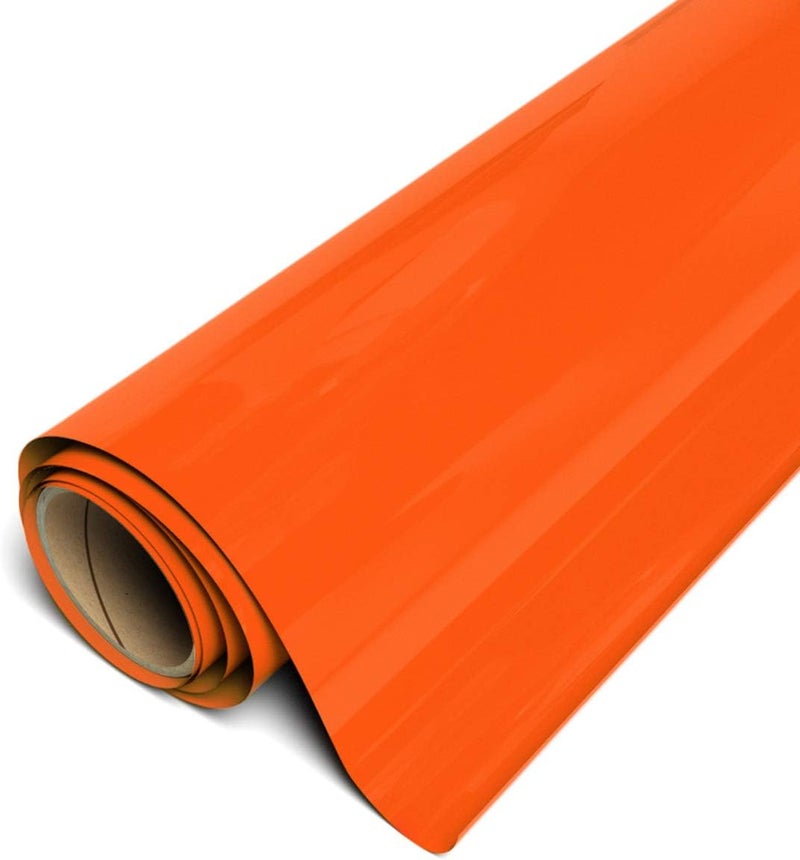 Siser EasyWeed Matte Orange HTV 118x1yd Roll  Iron on Heat Transfer Vinyl - Image 1