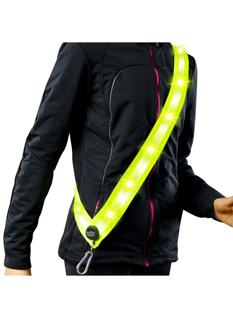 SYOSI Rechargeable LED Lighted Vest for Night Walking, Reflective Vest Nighttime Dog Walking LED Gear Night Visibility LED Reflective Vest  for Night Walking, Reflective Running Gear for Dog Walking - Image 1