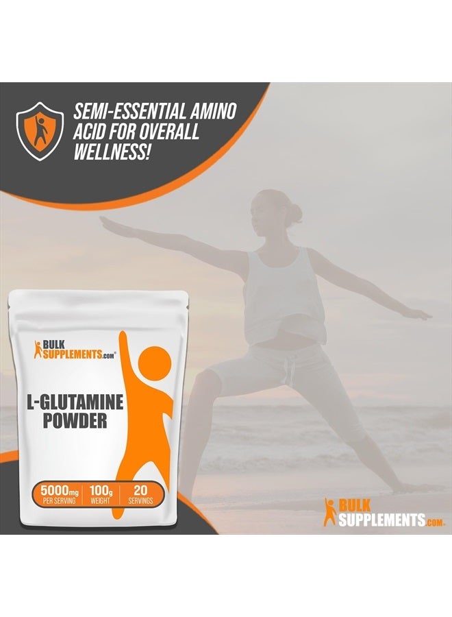 BULKSUPPLEMENTS.COM L-Glutamine Powder - Glutamine Supplement, L-Glutamine 5000mg, L Glutamine Powder - Unflavored & Gluten Free, 5000mg per Serving, 100g (3.5 oz) (Pack of 1)  - Image 5