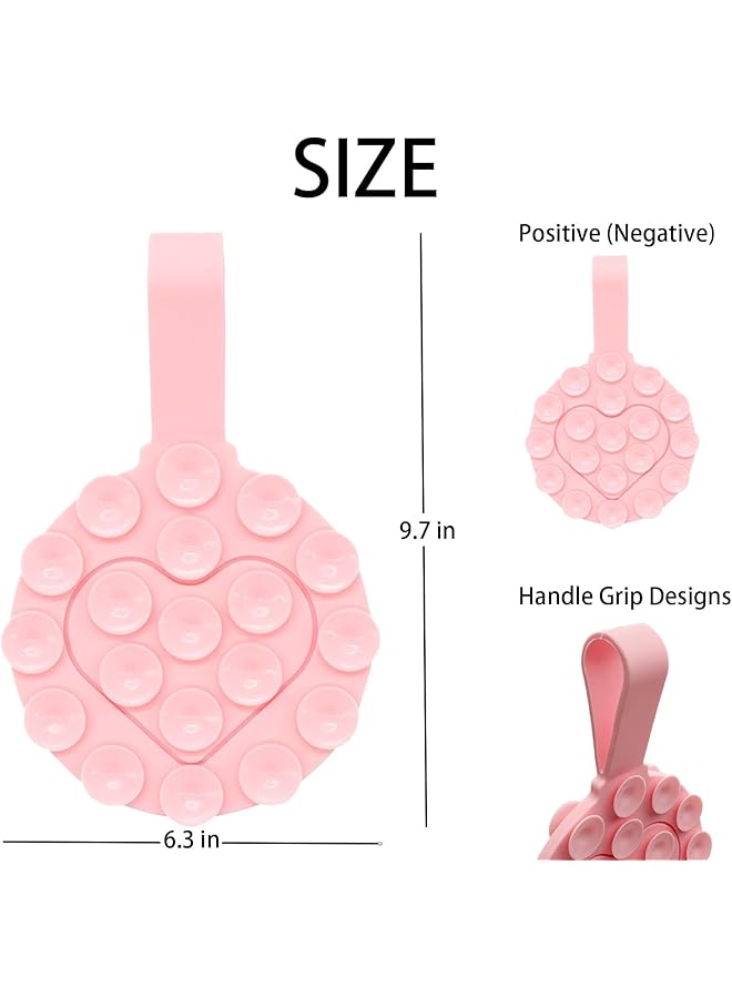 KASTWAVE Multifunctional Silicone Suction Cup Phone Mount - Double-Sided Non-Slip Grip For Iphone & Android - Self-Adhesive Cell Phone Holder With Handle - Versatile And Durable Design For Easy Use - Image 5