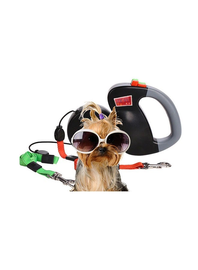 Double-ended traction rope, double dog chain, one-to-two anti-entanglement dog rope, dog traction rope, automatic retractable - Image 3