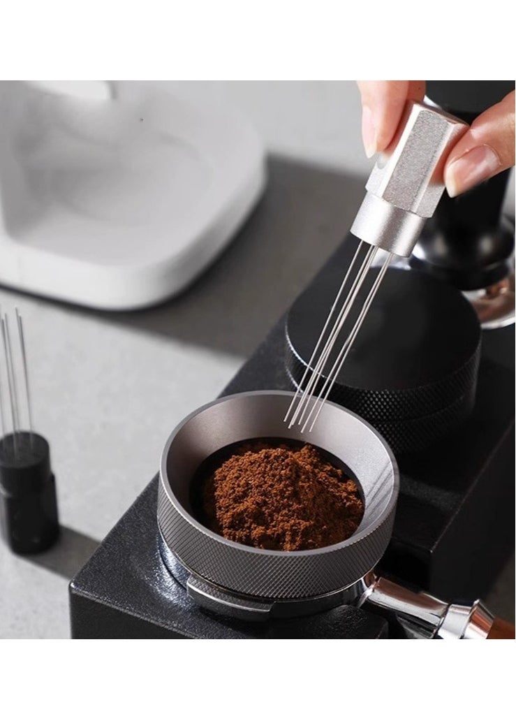 RANK Coffee Needle Pen Size WDT Tool Espresso Distribution Tool Powder Stirrer With Aluminum Stand 