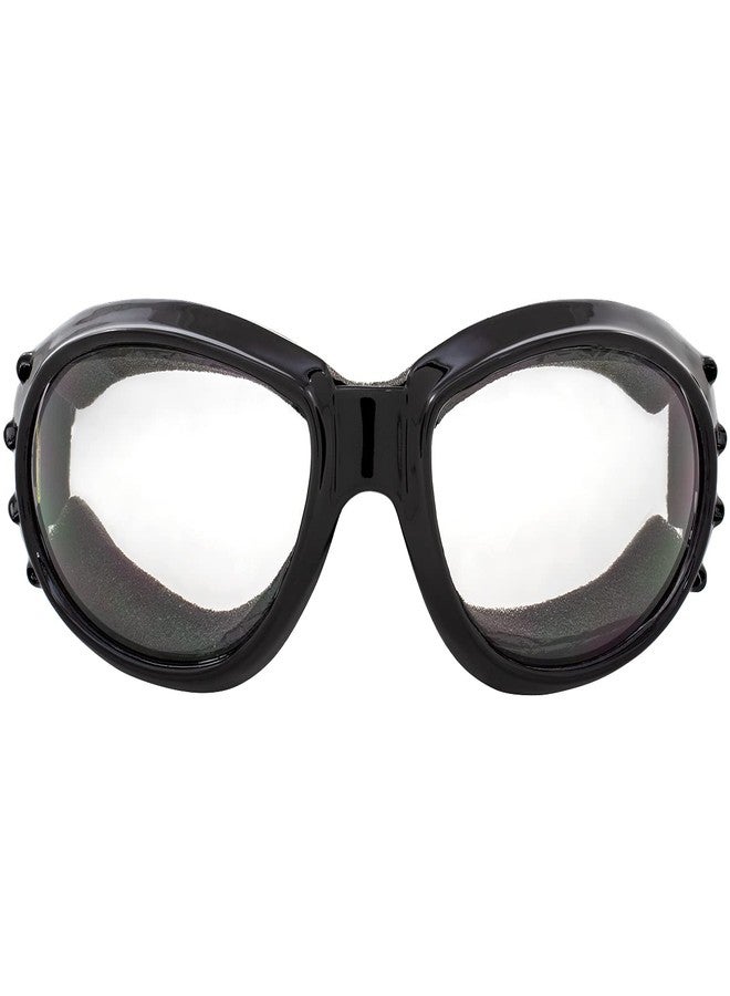 Birdz Eyewear Eagle Padded Motorcycle Safety Goggles 2 Pairs Black Frame w/Clear & Polarized Smoke Lenses, Day and Night Goggles - Image 2