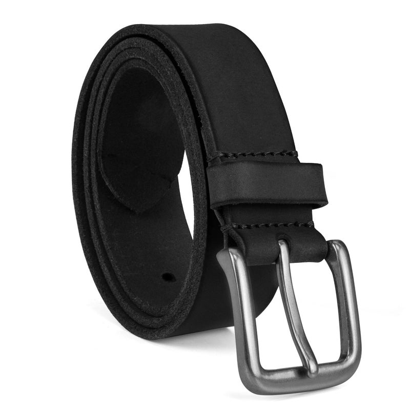 Timberland Men's 35mm Classic Buckle Jean Leather Belts, Black, 42 - Image 1