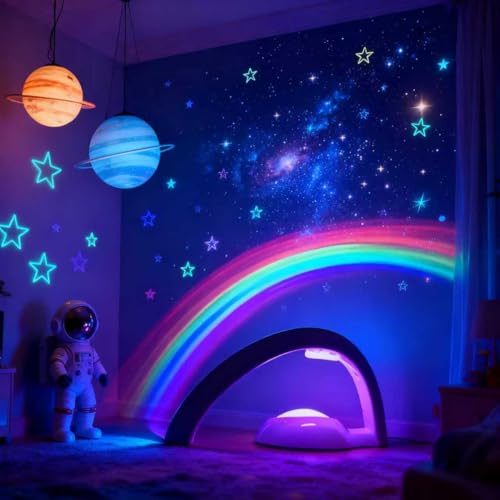 Xdalula Rainbow Led Lights - USB Power Supply Rainbow Projector Night Light Projector for Bedroom and Children Gift - Image 4