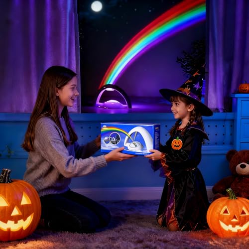 Xdalula Rainbow Led Lights - USB Power Supply Rainbow Projector Night Light Projector for Bedroom and Children Gift - Image 2
