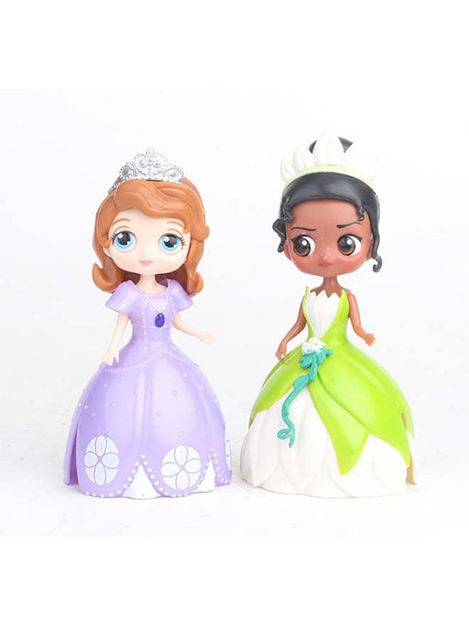 6-Piece Princess Dolls And Dresses Set In Vibrant Colors For Kids Upto 3+ Years 7x8x10cm - Image 4