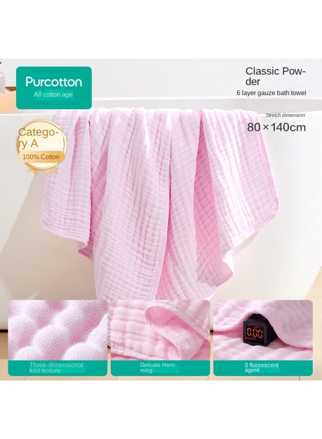 purcotton Recommended By Guo Jingjing】100% Baby Wash Gauze Towel, Infant Bath Wrap, And Blanket - Image 3