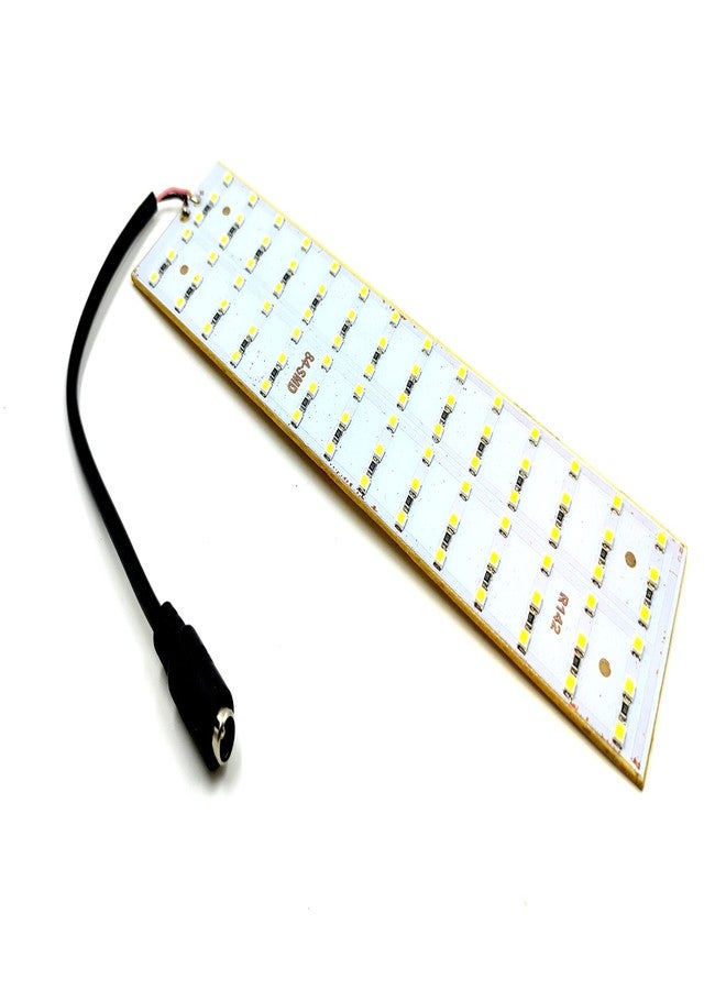 إنفينتو شريط إضاءة LED من إنفينتو، 4 قطع، 12 فولت، 30 واط، 2835، لون أبيض، 84 لوحة LED SMD، 200×50×2.5 مم، مع مقبس تيار مستمر 5.5 مم، طاقة عالية وسطوع فائق - Image 2
