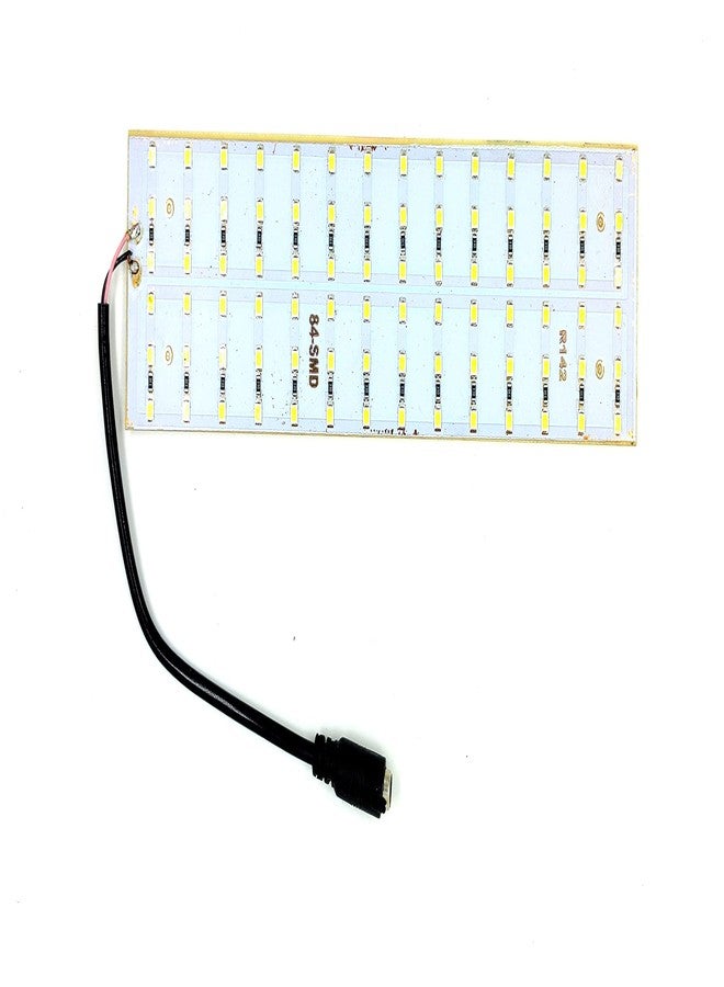 إنفينتو شريط إضاءة LED من إنفينتو، 4 قطع، 12 فولت، 30 واط، 2835، لون أبيض، 84 لوحة LED SMD، 200×50×2.5 مم، مع مقبس تيار مستمر 5.5 مم، طاقة عالية وسطوع فائق - Image 4