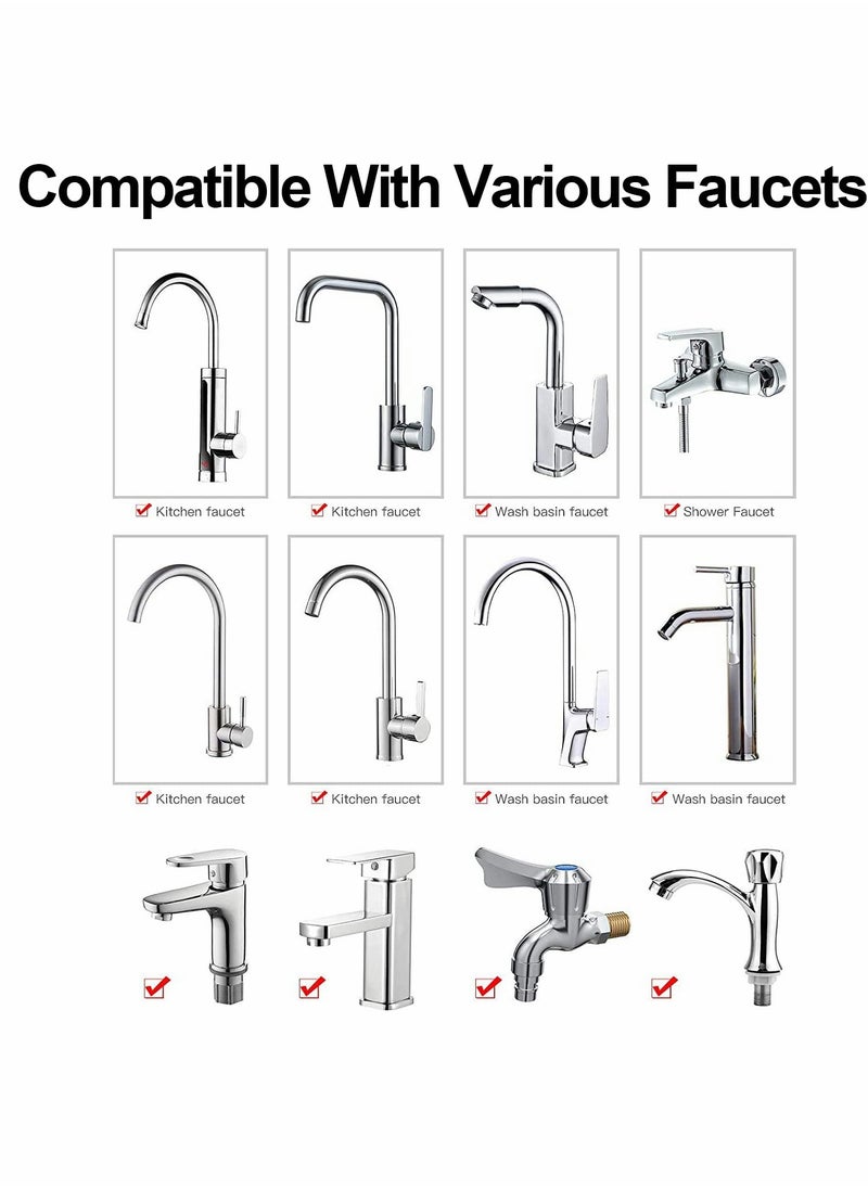Universal Rotatable Faucet Sprayer Head with Oxygen,Enriched Foam and Dual Water Outlet Modes, 720° Adjustable Splash Filter